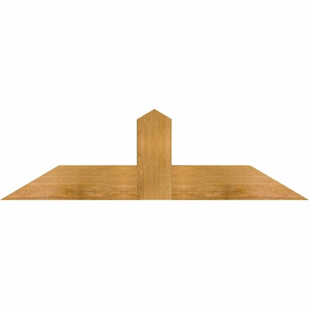 Ekena Millwork Portland Rough Sawn Timber Gable Bracket, Western Red Cedar, 36"W x 10"H x 4"D x 4"F, 7/12 Pitch GBW036X10X0404POR00RWR